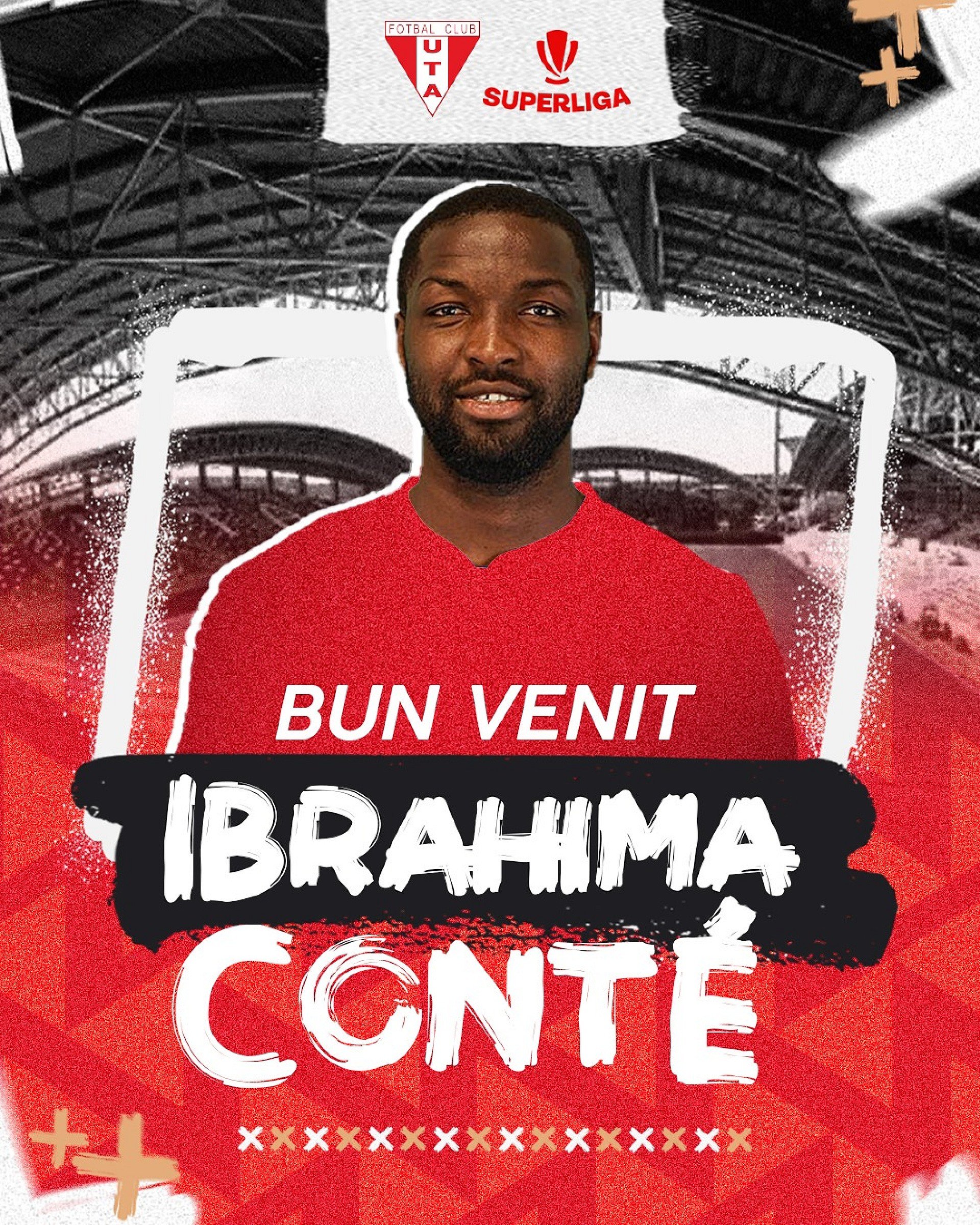 Imagine Ibrahima Conte este noul fundaș al UTA-ei!