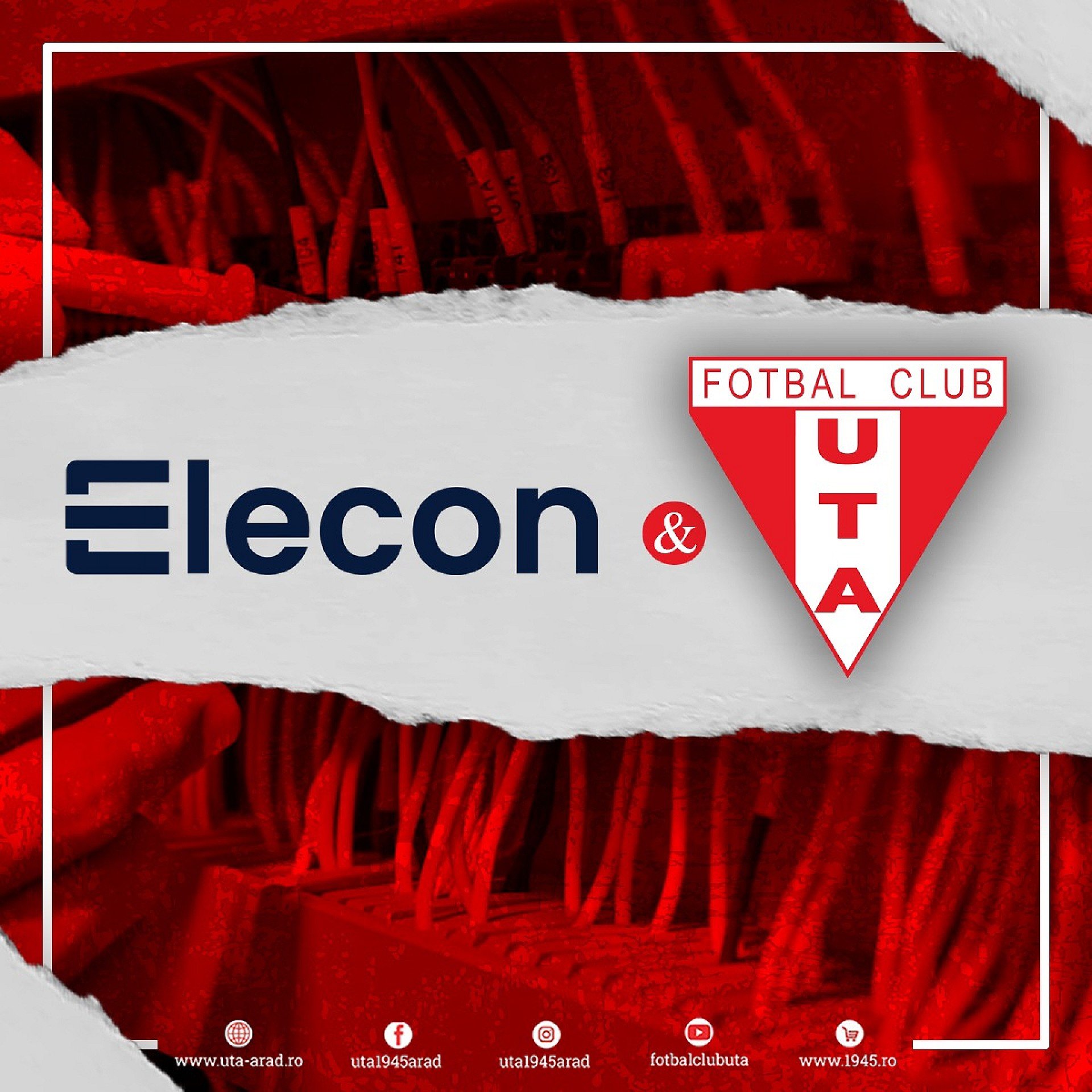 Imagine Elecon, un nou sponsor pentru UTA