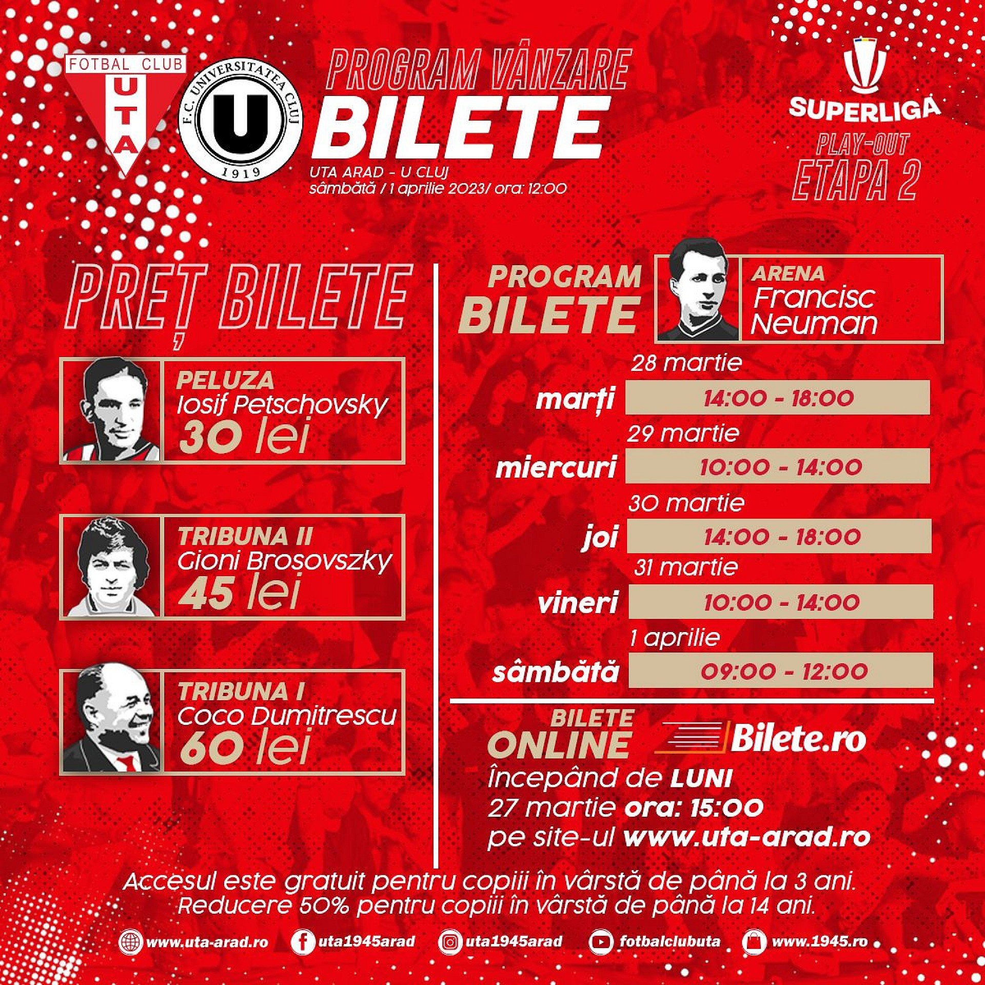 Imagine Bilete pentru UTA-Universitatea Cluj